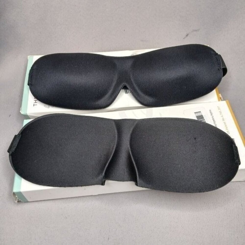 NIDRA The Deep Rest Mask Set of 2 New in Box Old Stock Black Adjustable